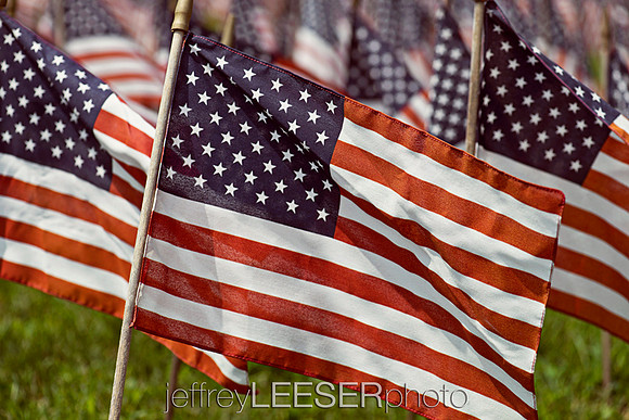 Stock Memorial Flags